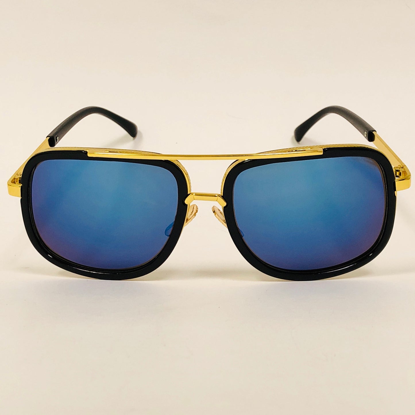 Men Women Sunglasses Fashion Metal Gold Bar Retro Shades