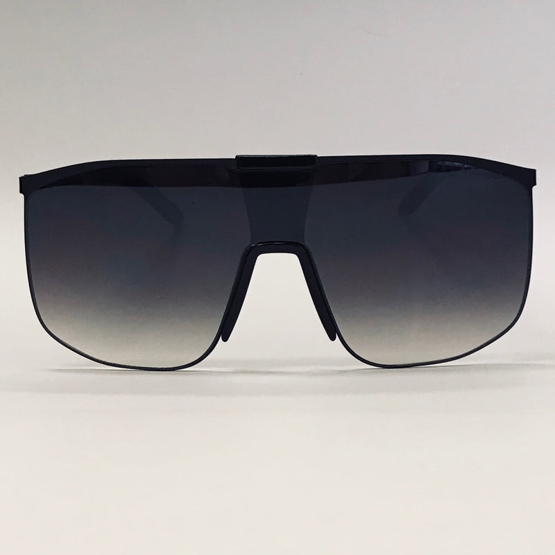 Men Women Black Brown Lens Sunglasses Fashion Oversize Flat Lens