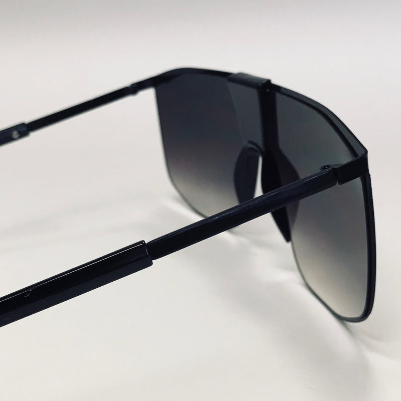 Men Women Black Brown Lens Sunglasses Fashion Oversize Flat Lens